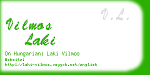 vilmos laki business card